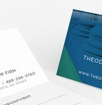 Folded Business Cards