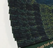 16pt Suede Raised Foil Business Cards